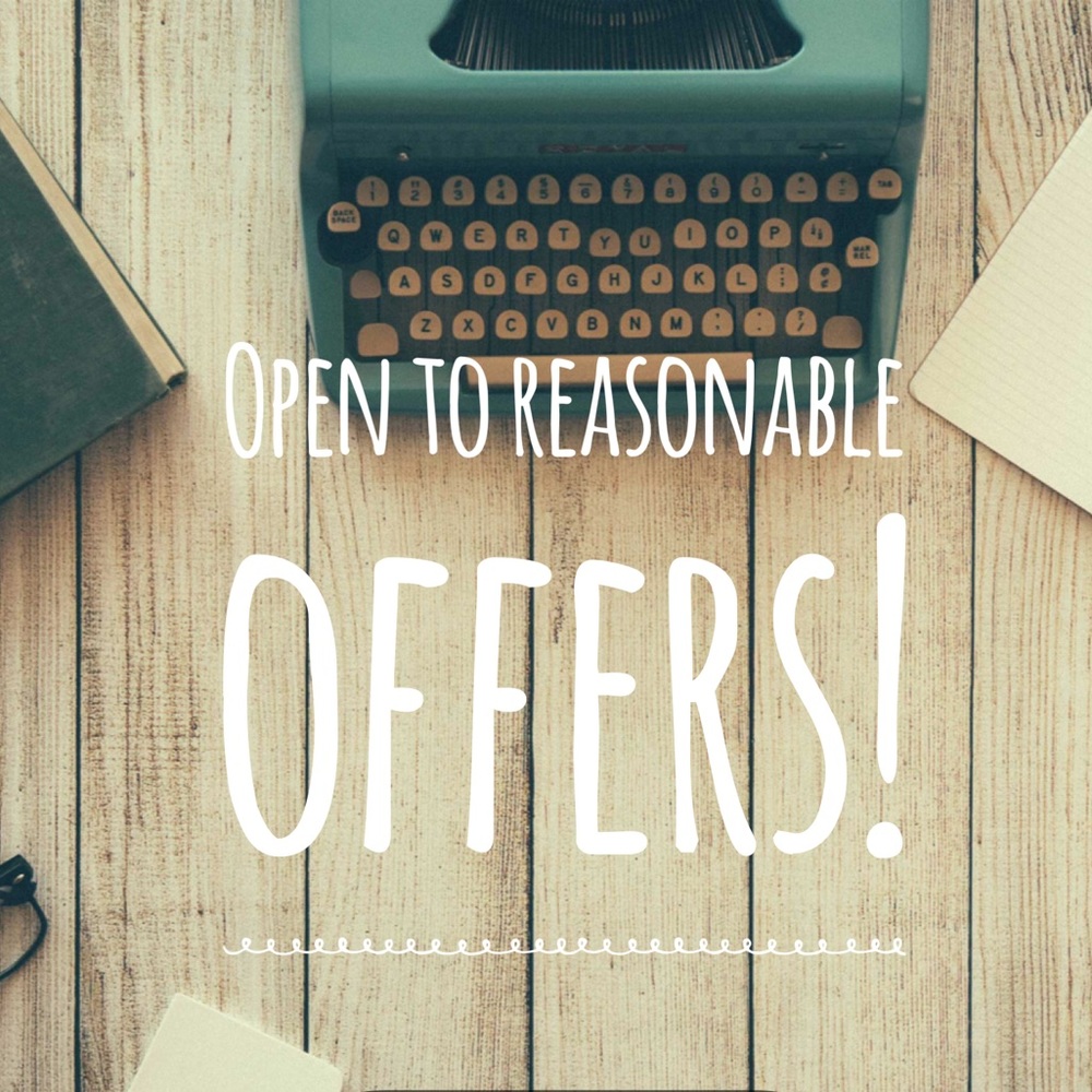 Open to all reasonable offers!!!